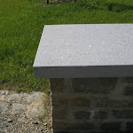 4 - Bush hammered wall coping