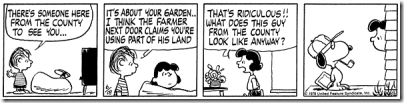 Peanuts 1979-06-18 - Snoopy as a county surveyor