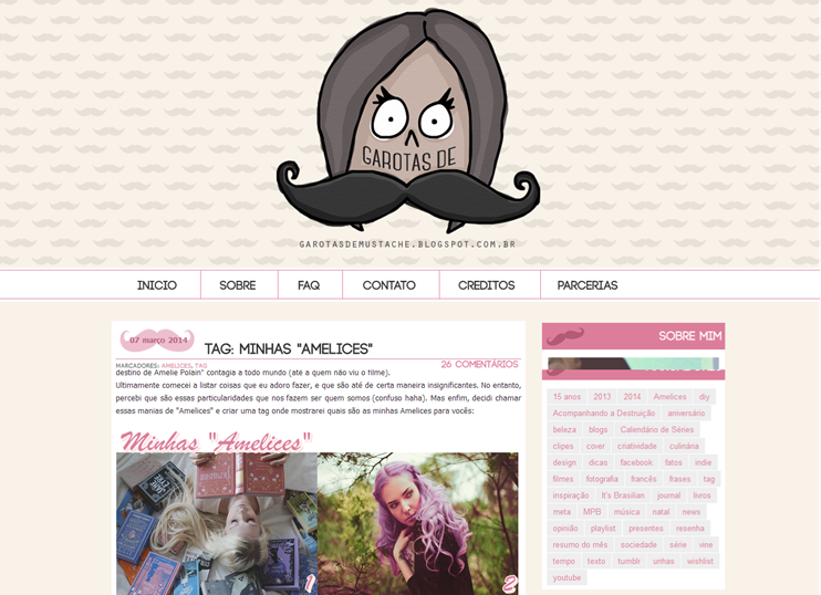 Garotas de Mustache Tag Minhas Amelices Garotas de Mustache Tag Minhas Amelices