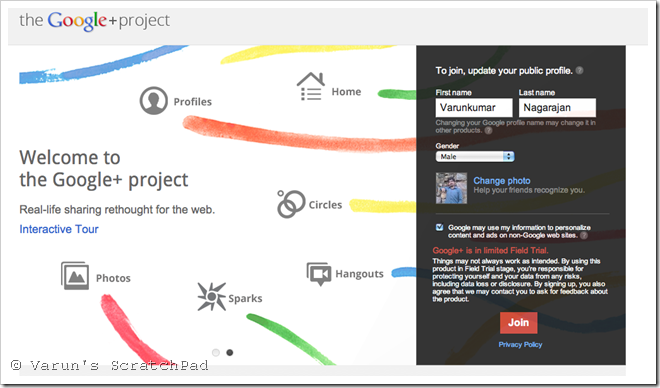 Google+ invitation