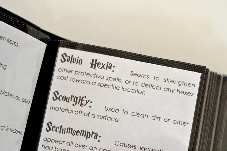 Harry Potter Spell Book with Free Printable! {a lemon squeezy home} DSC_0427