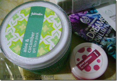 Fab India Lip Butter And Aloe Face Pack