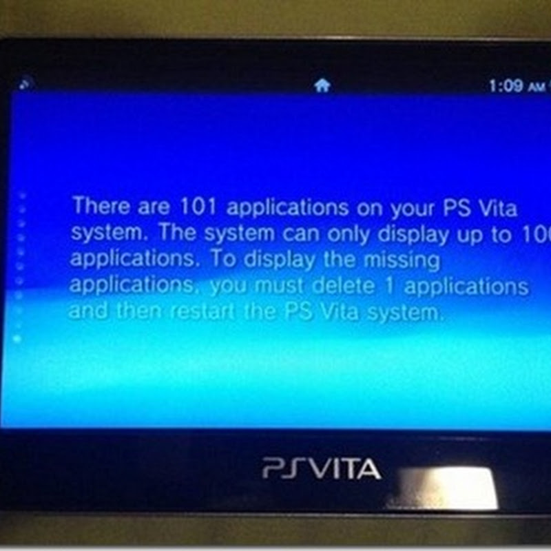 PS Vita mit 32GB Speicherkarte kann nur 100 Apps anzeigen, nicht mehr