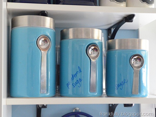 jars with erased dry-erase labels