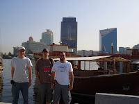 dubai-skyline mit uns dreien