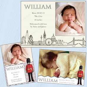 BA001 etsy 1 printable photo birth announcements london calling