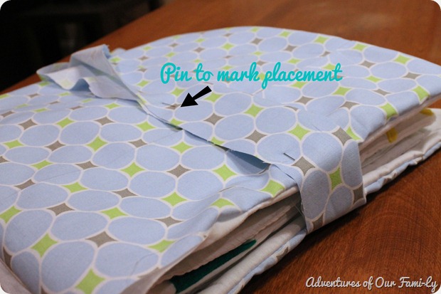 diy quiet book cover strap