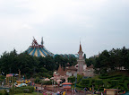 Panoramic view over Disneyland Panoramic view over Disneyland