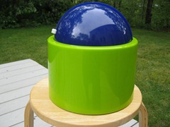 Nicholas Angelakos ice bucket, green and blue