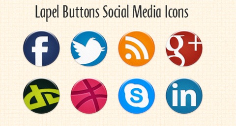 Lapel-Buttons-Social-Media-Icons