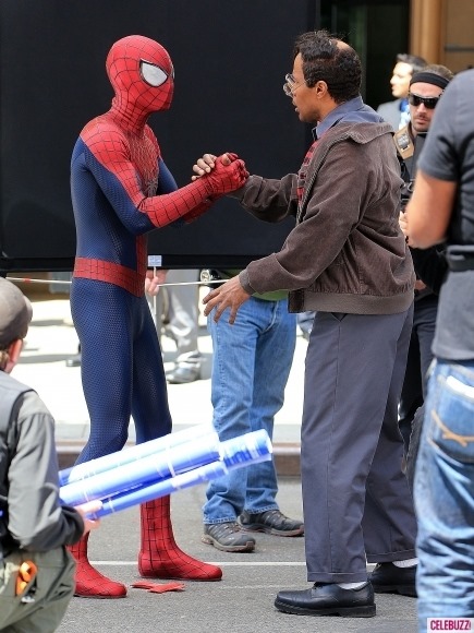Peter Parker és Max Dillon találkozik A csodálatos pókember 2 forgatásán 01 Peter Parker és Max Dillon találkozik A csodálatos pókember 2 forgatásán 01