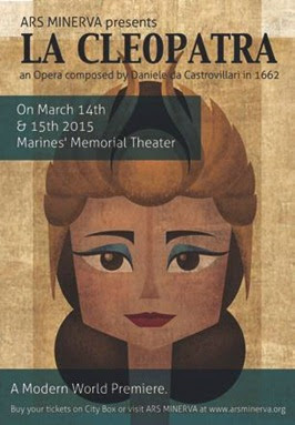 ARTS IN ACTION: Ars Minerva to perform Daniele da Castrovillari's 1662 LA CLEOPATRA