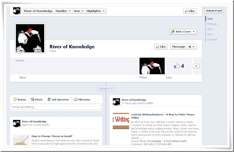 FacebookTimelineForPages