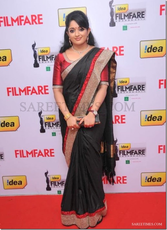 Kavya_Madhavan_Black_Saree
