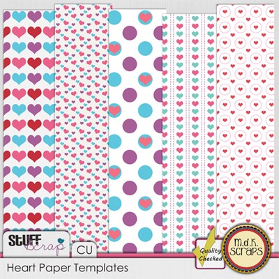 Heart Paper Templates