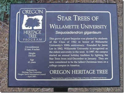 IMG_3276 Star Trees Plaque at Willamette University in Salem, Oregon on September 4, 2006