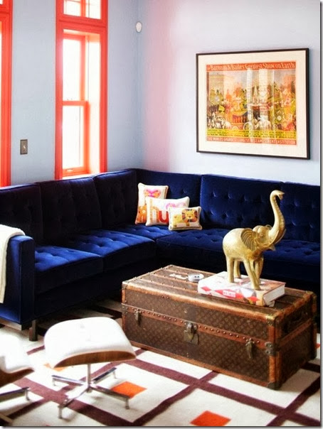 louis vuitton trunk blue velvet sofa living room louis vuitton trunk blue velvet sofa living room