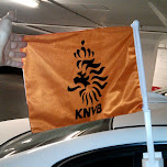 KNVB flag on my car in Toronto, Canada 
