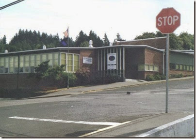 Front of Rainier Elementary School in Rainier, Oregon on September 5, 2005