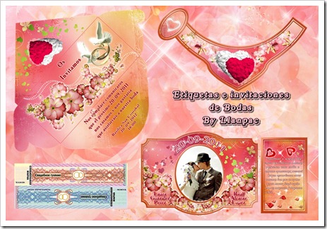 convites de casamento (psd) Coleção de modelos convites de casamento (psd) | Modelos de convites e rótulos para vinhos | 126 Mb