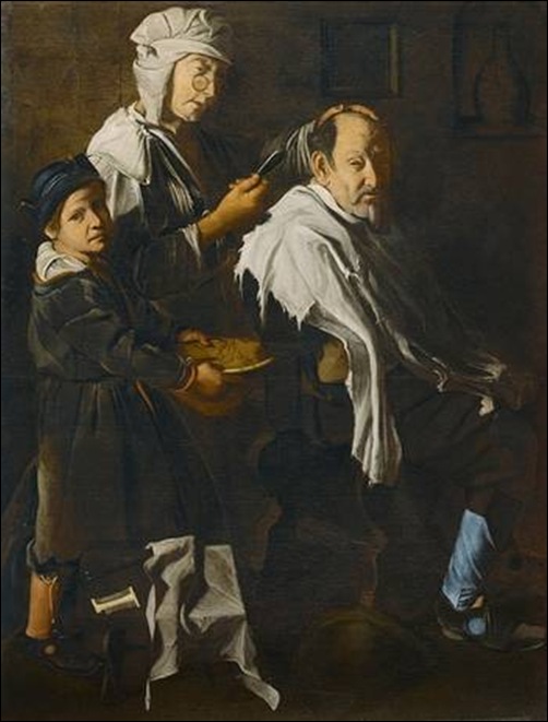 Maître de la toile de jeans, Le barbier Maître de la toile de jeans, Le barbier