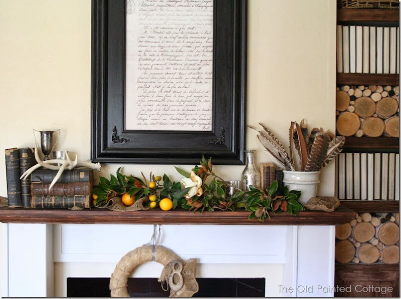 The Old Painted Cottage - Winter Mantel The Old Painted Cottage - Winter Mantel