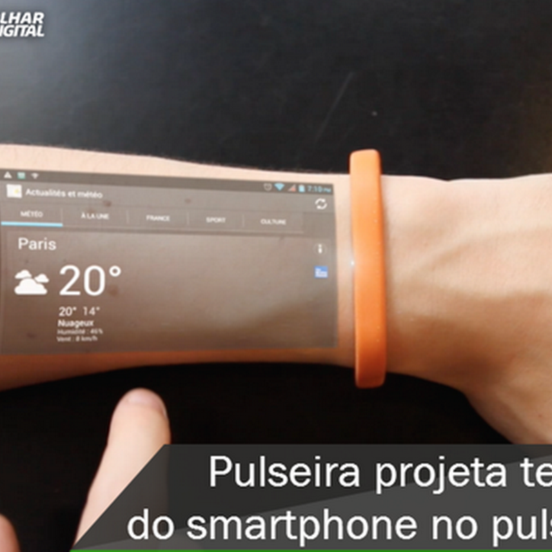 Pulseira Projeta Tela Do Smartphone No Pulso [Análise + Video]