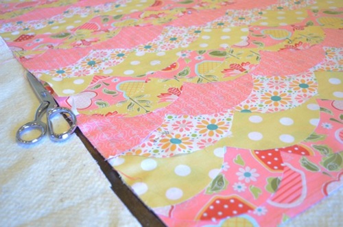 Adding batting BABY QUILT TUTORIAL