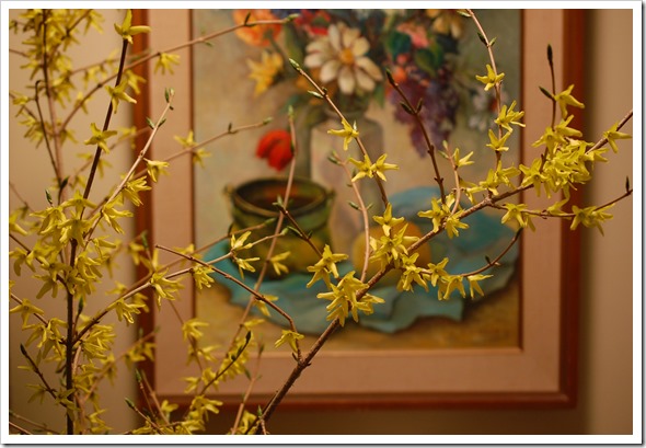 forsythia painting