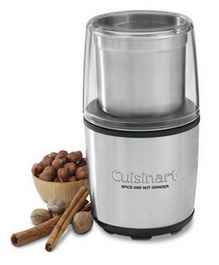 Cuisinart's Spice and Nut Grinder makes it easy to create your own fresh ground spice blends.  I'm working on a little something I like to call Sharkey's Seasoning.  Watch out Emeril!