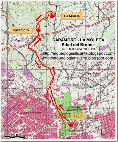 Mapa CARAMORO - LA MOLETA - Julio Asunción