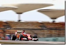 Alonso nelle prove libere del gran premio della Cina 2014