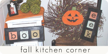 fall kitchen corner