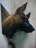 Bissig - 30 x 40 cm - olieverf op paneel