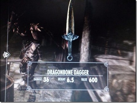 skyrim dawnguard dlc dragonbone weapons 05 dragonbone dagger bb