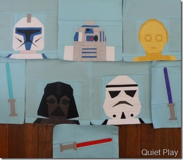 Paper Pieced LEGO Star Wars blocks so far Paper Pieced LEGO Star Wars blocks so far