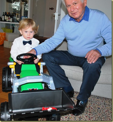 M Lwith Grandpa Hasan and new Tractor