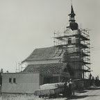 oprava kostela, 1973