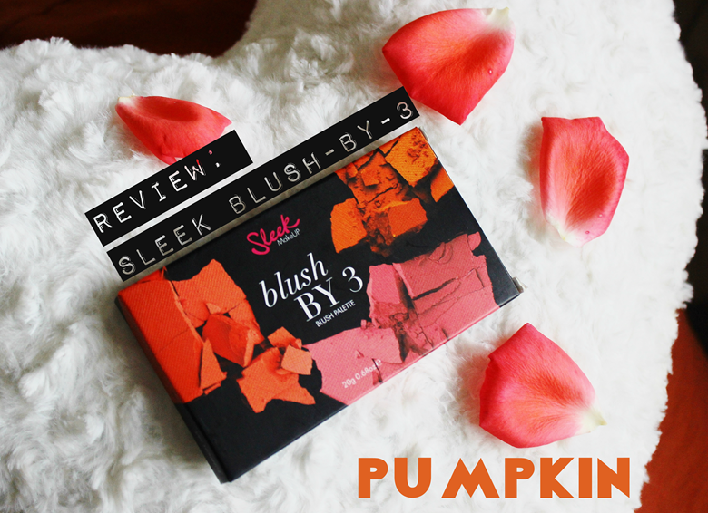 review swatch sleek blush by 3 pumpkin