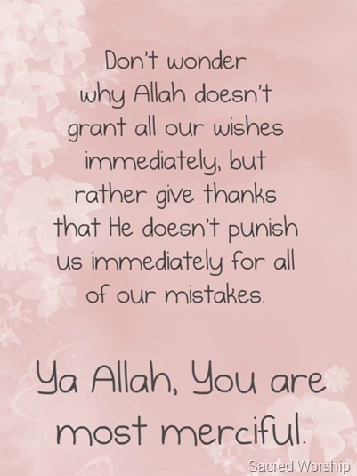 Allah is Kind and Merciful