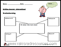 Free Primary Writing Prompt - Information Writing for First and Second Graders.