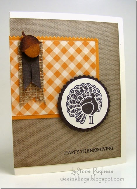LeAnne Pugliese WeeInklings Paper Players 223 Give Thanks Thanksgiving Stampin Up