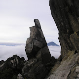 The summit rocks of Tapal Kuda peak on Sibayak (Daniel Quinn, August 2011)
