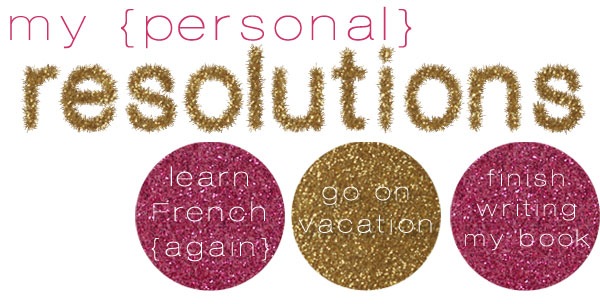 Personal Resolutions