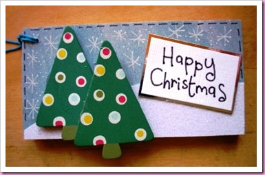 wooden Christmas Tree tag