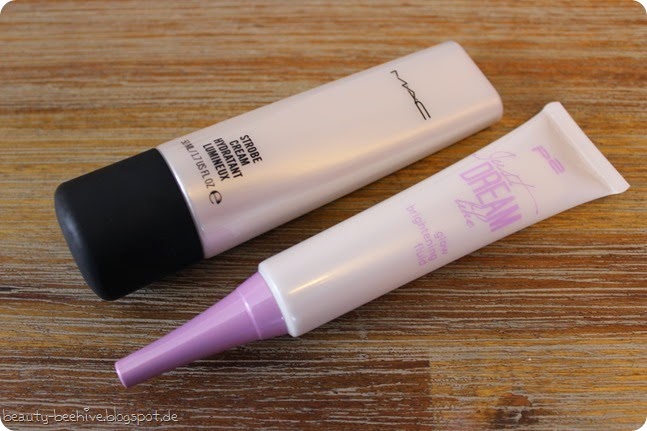 p2 just dream like le limited edition glow brightening fluid review swatch test bericht vergleich dupetest dupe mac strobe cream 1