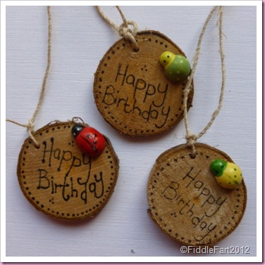 Wooden gardeners Gift tags