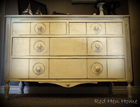 antique distressed dresser
