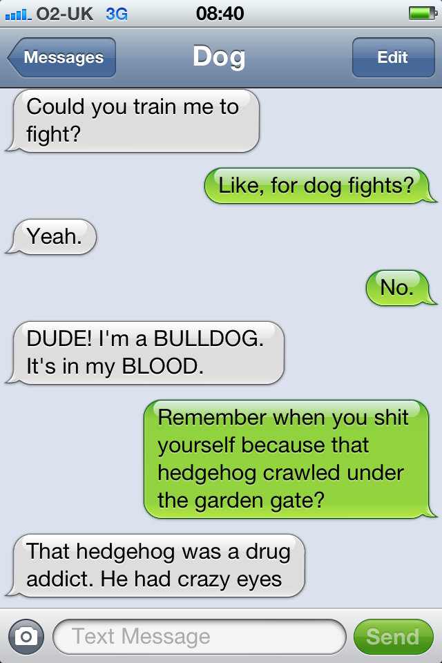 Texts from my dog