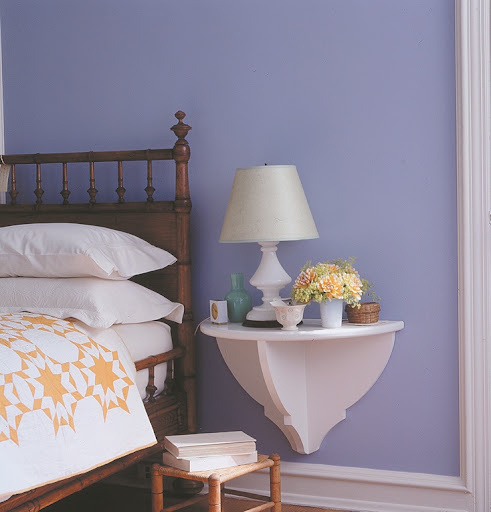 This side table is genius in Martha's previous home, Turkey Hill.